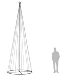 vidaXL Arbre de Noël cône 732 LED Blanc froid 160x500 cm