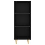 vidaXL Buffet Noir 34 5x32 5x90 cm Bois d'ingénierie