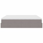 VidaXL Cadre de lit ottoman avec matelas taupe 160x200 cm tissu