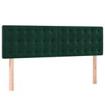 vidaXL Têtes de lit 2 Pièces Vert foncé 72x5x78/88 cm Velours