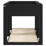 vidaXL Lit Superposé pour Enfants Chêne noir 90 x 200 cm