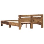 vidaXL Cadre de lit Bois ancien 160 x 200 cm Bois d'ingénierie