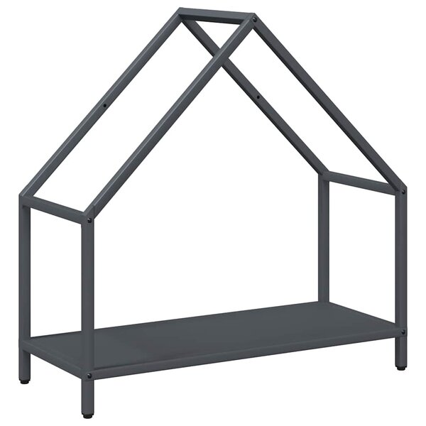 vidaXL Portant de bois chauffage anthracite 60x25x60 cm