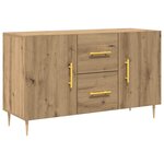 vidaXL Buffet chêne artisanal 100x36x60 cm bois d'ingénierie