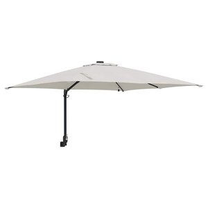 vidaXL Parasol de jardin Couleur sable 248.5 x 247.5 x 160 cm tissu