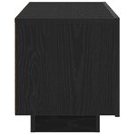 vidaXL Table de chevet Chêne noir cm Bois d'ingénierie