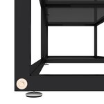 vidaXL Meuble TV noir 160x40x40 5 cm verre trempé