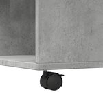 vidaXL Table basse gris béton 80x80x40 cm bois d'ingénierie