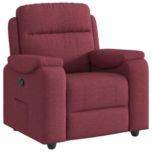 vidaXL Fauteuil inclinable Rouge bordeaux Tissu