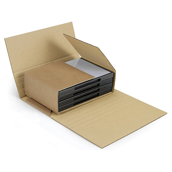 Etui-croix postal carton mediabox qualité super 2 à 8 cd (lot de 25)