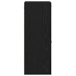 vidaXL Meuble de Salle de Bain avec porte Chêne noir 30 x 30 x 80 cm