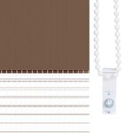 vidaXL Store zèbre marron 55x200 cm largeur du tissu 50 9 cm polyester