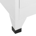vidaXL Armoire à casiers Blanc 90x45x180 cm Acier