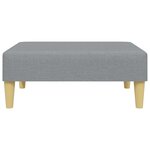 vidaXL Repose-pied gris clair 77x55x31 cm tissu