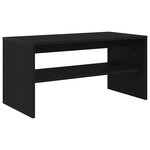 vidaXL Meuble TV chêne noir 80x40x40 cm bois d'ingénierie
