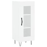 vidaXL Buffet haut Blanc 34 5x34x180 cm Bois d'ingénierie