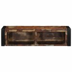 vidaXL Meuble TV multicolore 80x30x25 cm bois de récupération solide