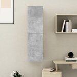 vidaXL Meuble TV Gris béton 30 5x30x110 cm Bois d’ingénierie