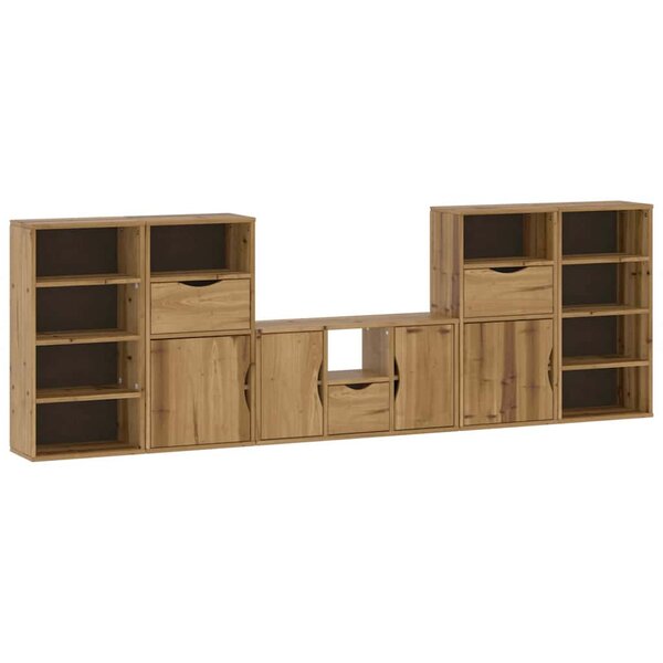 vidaXL Meubles TV 5 Pièces avec rangement ODDA bois de pin massif