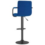 vidaXL Tabouret de bar Bleu Tissu