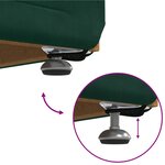 vidaXL Tabouret Vert foncé 61 x 41 x 40 cm Velours et Bois Composite