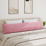 vidaXL Coussins de canapé 2 Pièces Rose 200 x 40 cm