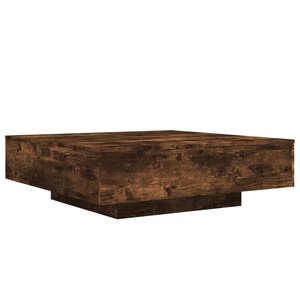 vidaXL Table basse chêne fumé 100x100x31 cm bois d'ingénierie