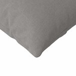 vidaXL Coussins de canapé 2 Pièces Taupe 120 x 40 cm tissu