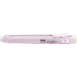 Stylo gomme CLIC ERASER  Corps violet pastel x 12 PENTEL