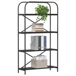 vidaXL Étagère Chêne noir 80 x 30 x 146 cm Bois d'ingénierie