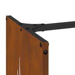 VidaXL Étagère à bois 40x30x80 cm acier résistant aux intempéries