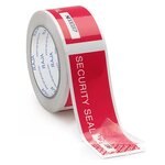 Ruban adhésif de sécurité rouge prédécoupé et numéroté raja 48 mm x 50 m (lot de 3)