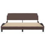 vidaXL Cadre de lit sans matelas marron 180x200 cm similicuir