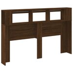 vidaXL Tête de lit à LED chêne marron 160x18 5x103 5cm bois ingénierie