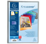 Protège document personnalisable PP Kreacover 80 vues Coloris Aléatoire EXACOMPTA