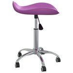 vidaXL Tabouret de salon et spa Violet Similicuir