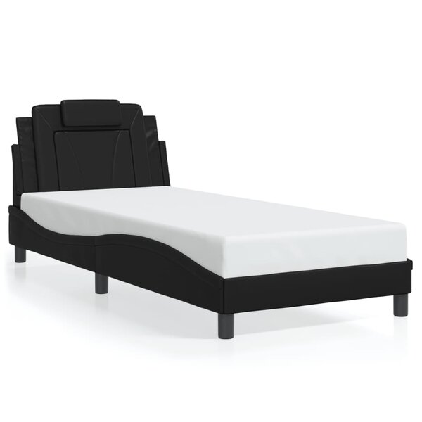 vidaXL Cadre de lit sans matelas noir 80x200 cm similicuir