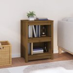 vidaXL Bibliothèque Marron miel 50x35x68 cm Bois de pin massif