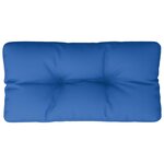 vidaXL Coussin de palette bleu royal 80x40x12 cm tissu
