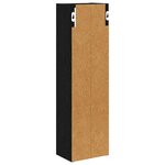 vidaXL Armoire murale de salle de bain Chêne Noir 20 x 14 x 70 cm