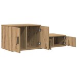 vidaXL Armoire de rangement chêne artisanal 127 x 41 x 40 cm