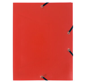 Chemise à élastique 3 rabats Polypropylène 4/10e Opaque Eco - A4 - Rouge EXACOMPTA