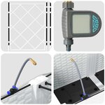 vidaXL Pots de jardin Blanc 80 x 40 x 142 cm Acier