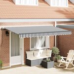 vidaXL Auvent Rétractable Anthracite 400 x 200 cm tissu
