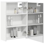 vidaXL Armoire Miroir de Salle de Bain Blanc 43 x 16 x 62.5 cm