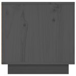 vidaXL Meuble TV Gris 140x40x40 cm Bois de pin massif