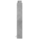 vidaXL Armoire tête de lit avec LED gris béton 160x16 5x103 5 cm