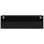 Meubles TV vidaXL 2 Pièces Chêne noir 100x30x30 cm Bois d'ingénierie