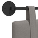vidaXL Tête de lit suspendue Taupe Tissu