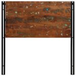 vidaXL Tête de lit 100 cm bois massif récupéré et fer